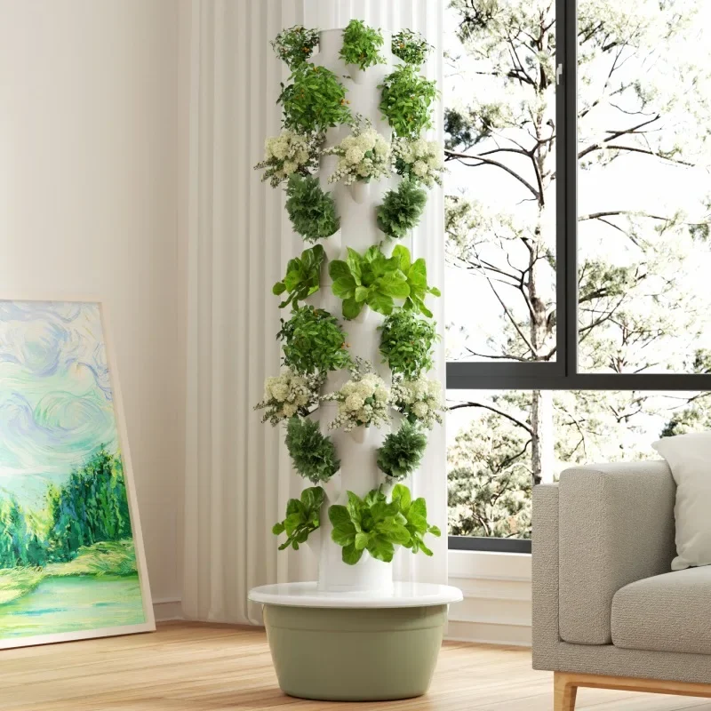 Vertical Planter Tower - Penanam Sayuran Pintar Rumah Tangga Menara