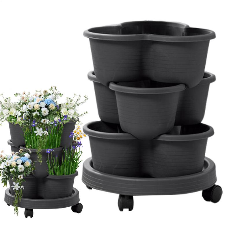 Vertical Planter Tower - Menara Penanam Stroberi 3 Tingkat Menara