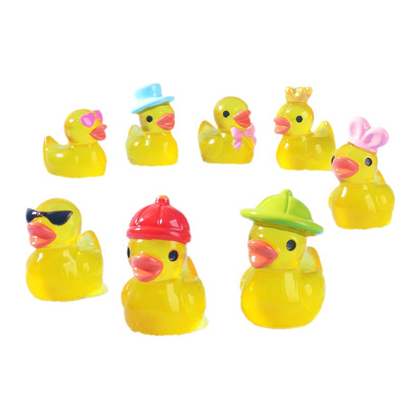 Smart Garden Mini - Ornamen Bebek Kuning Mini Bercahaya, Figur