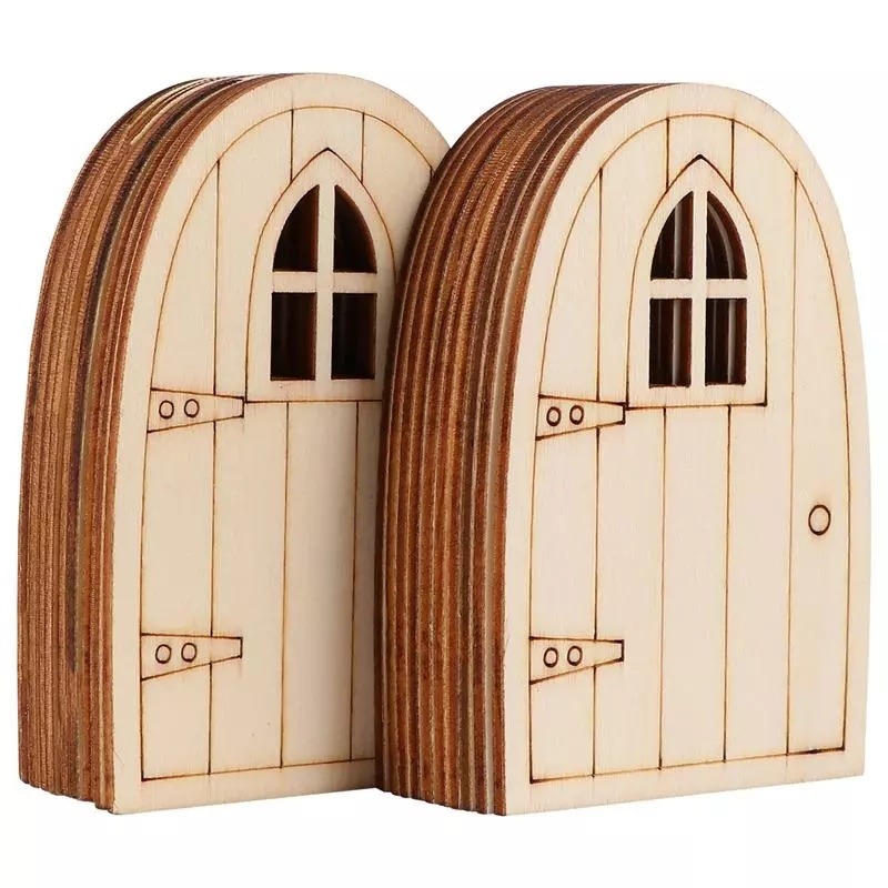 Smart Garden Mini - 10pcs Pintu Peri Miniatur Kayu Pintu