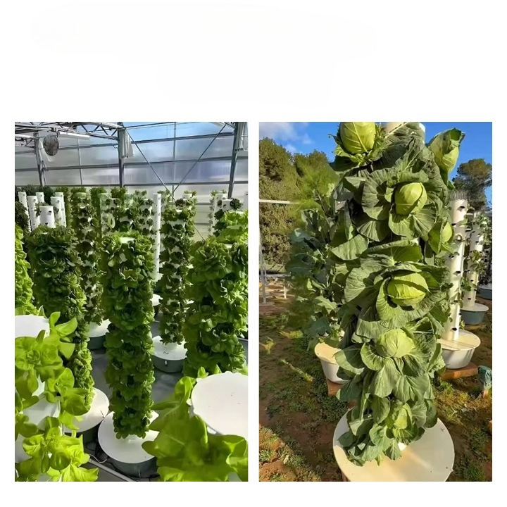 Vertical Planter Tower - Menara Hidroponik dengan Lampu LED untuk
