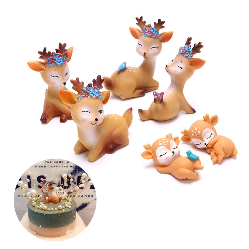 Smart Garden Mini - Sika miniatur dekorasi puncak kue rusa,