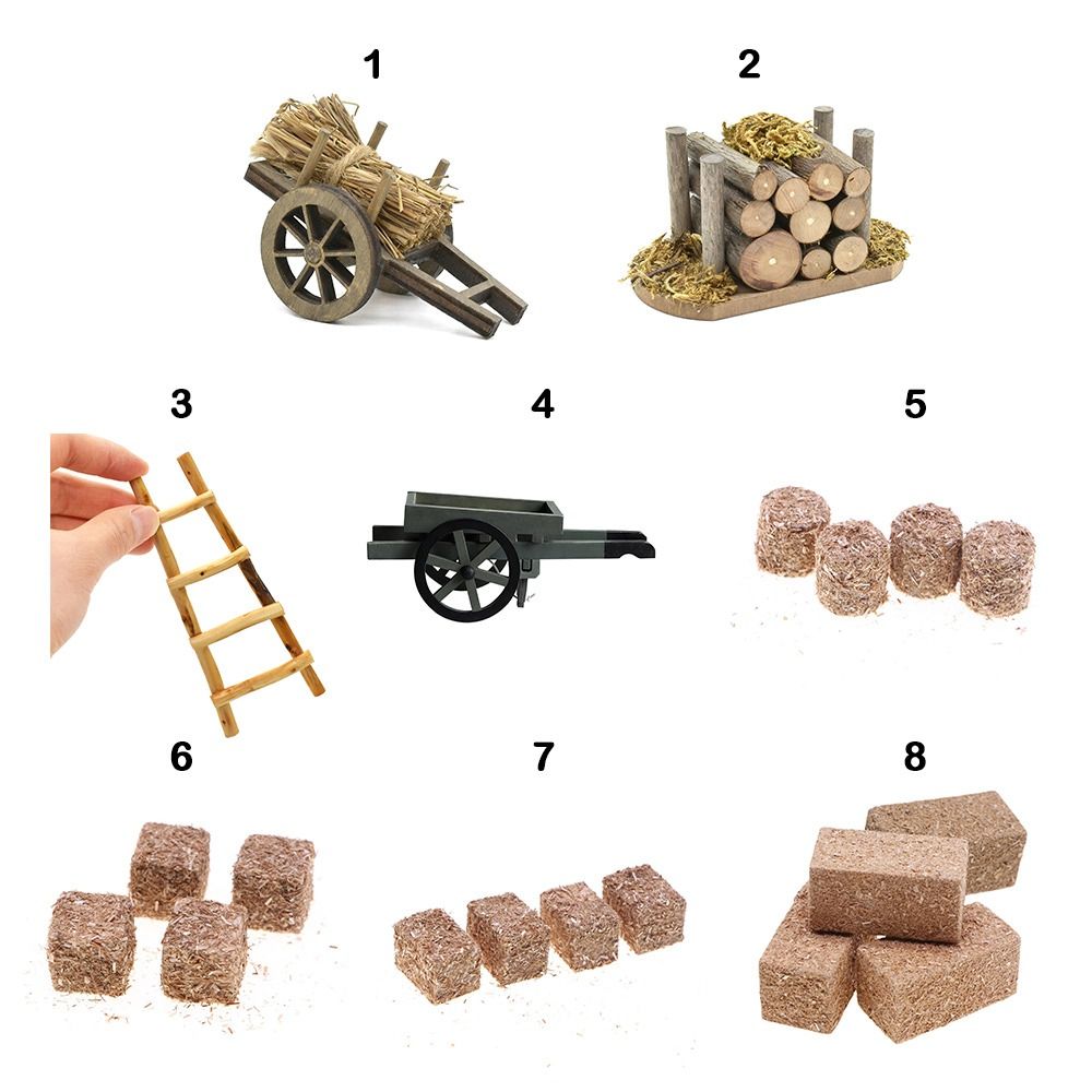 Smart Garden Mini - Kayu Bakar Miniatur Skala 1:12 Berkualitas