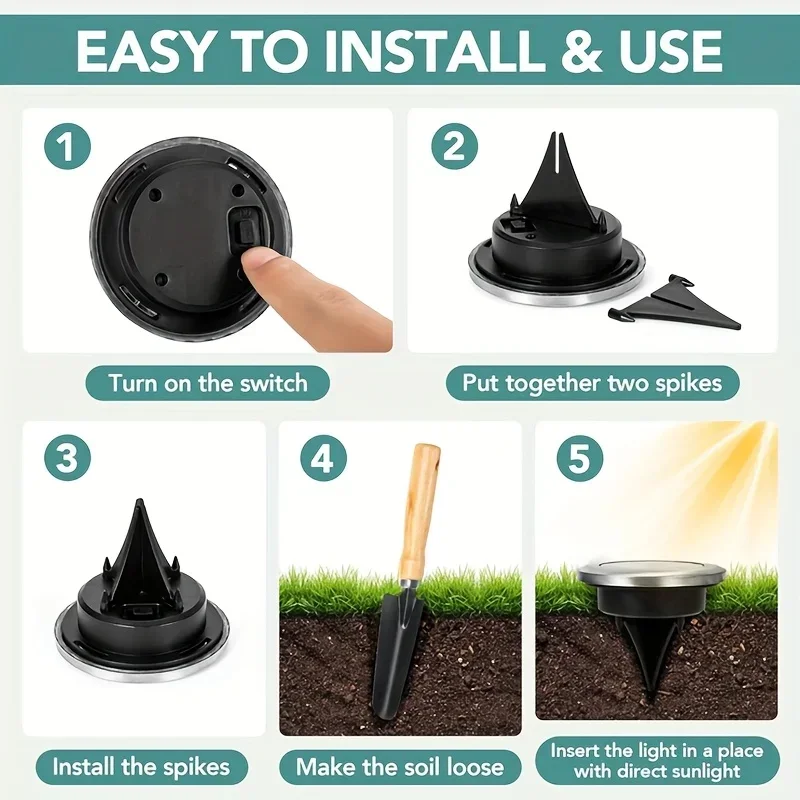 8 Paket Lampu Tanah Tenaga Sur - Smart Garden Solar Lights ulasan dan harga