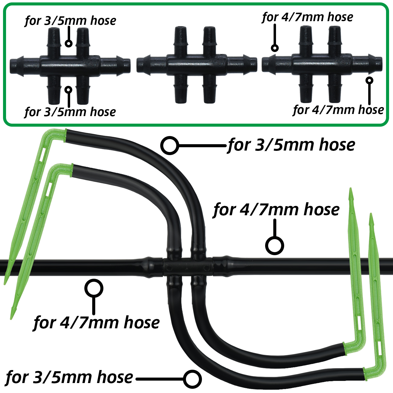 KESLA Taman 4/7Mm untuk 3/5Mm  - Smart Garden Hose ulasan dan harga