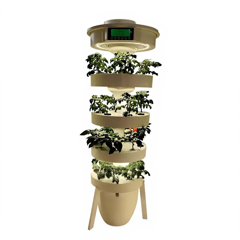 Sistem Hidroponik Cerdas Hezho - Vertical Planter Tower ulasan dan harga