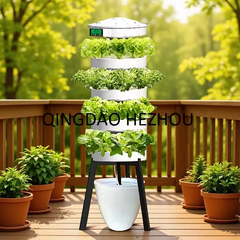 Sistem Hidroponik Cerdas Hezho - Vertical Planter Tower ulasan dan harga