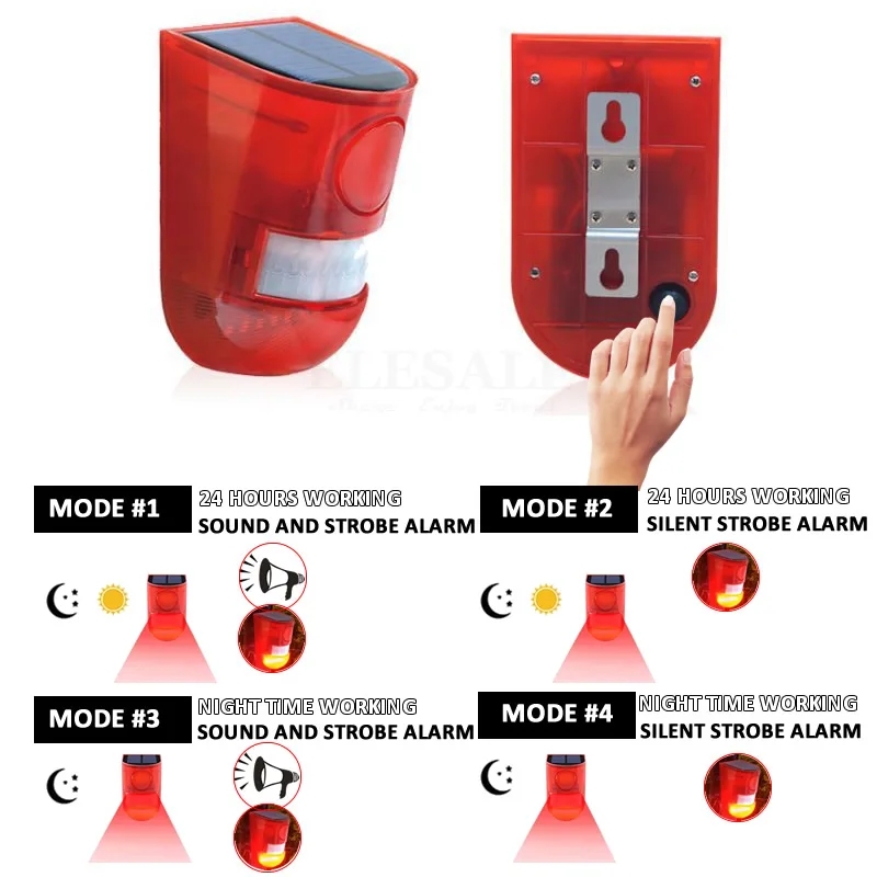 Lampu Alarm Tenaga Surya Tahan - Smart Garden Solar Lights ulasan dan harga
