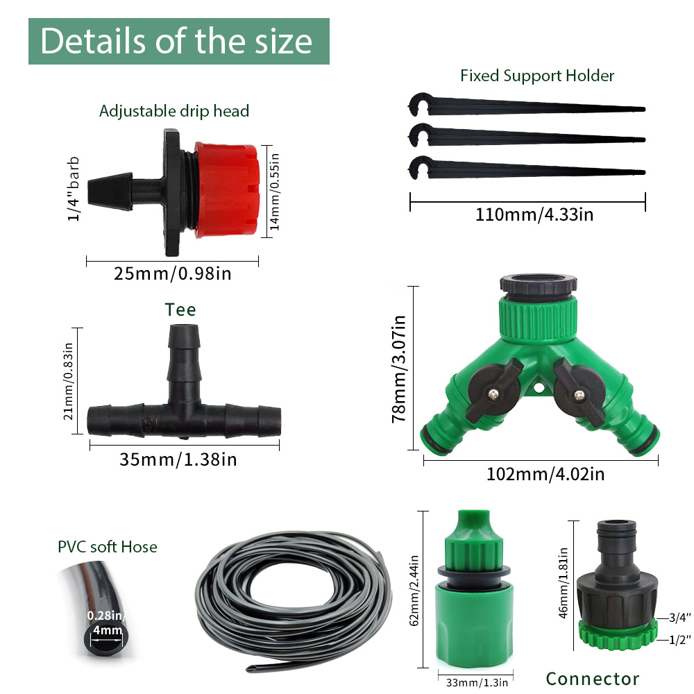 Rumah kaca 15M-30M DIY sistem  - Smart Garden Hose ulasan dan harga
