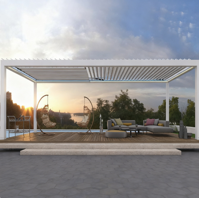 Pergola Aluminium Venetian, Pa - Smart Garden Construct ulasan dan harga