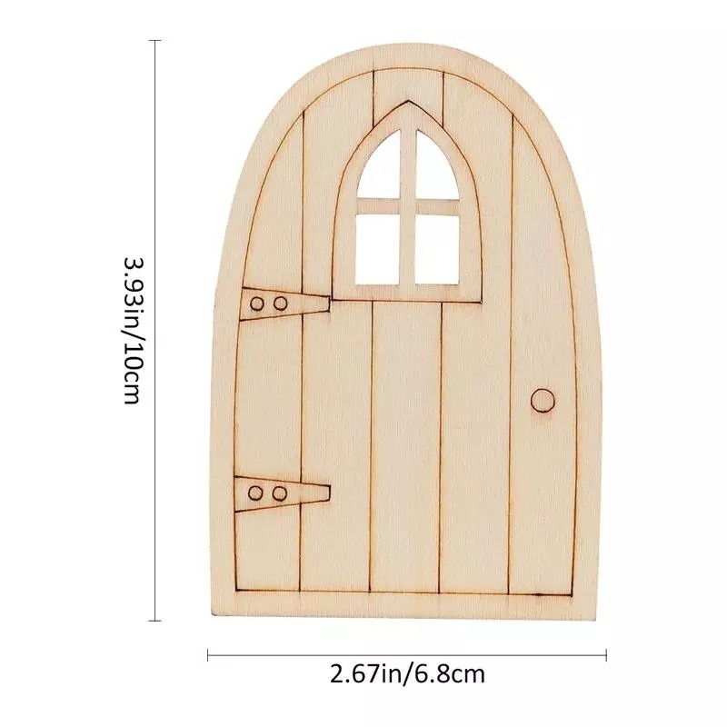 10pcs Pintu Peri Miniatur Kayu - Smart Garden Mini ulasan dan harga
