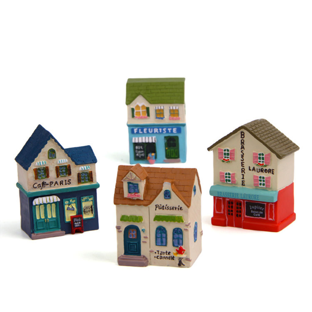Set Figurine Rumah Desa Eropa  - Smart Garden Mini ulasan dan harga