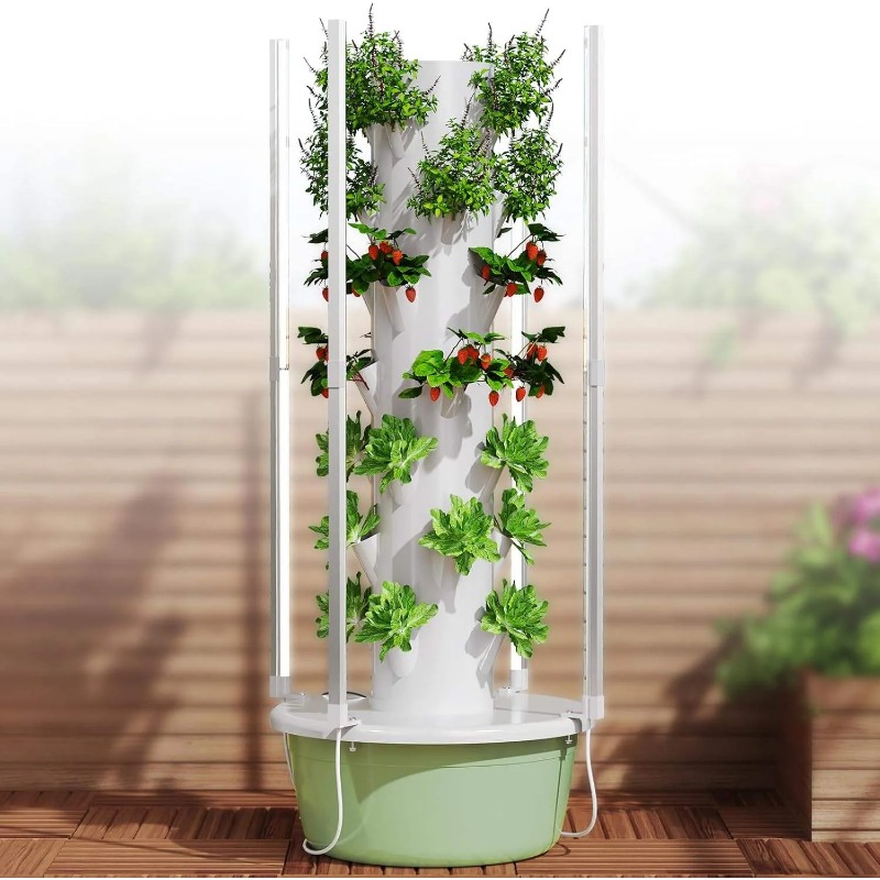 Sistem Kit Penanaman Hidroponi - Vertical Planter Tower ulasan dan harga