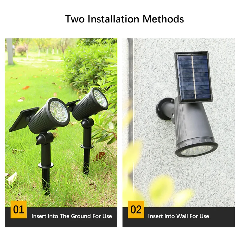 1/2PCS Lampu Lanskap Tenaga Su - Smart Garden Solar Lights ulasan dan harga