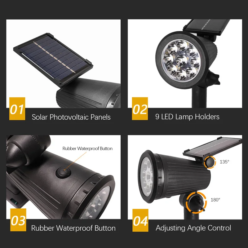 1/2PCS Lampu Lanskap Tenaga Su - Smart Garden Solar Lights ulasan dan harga